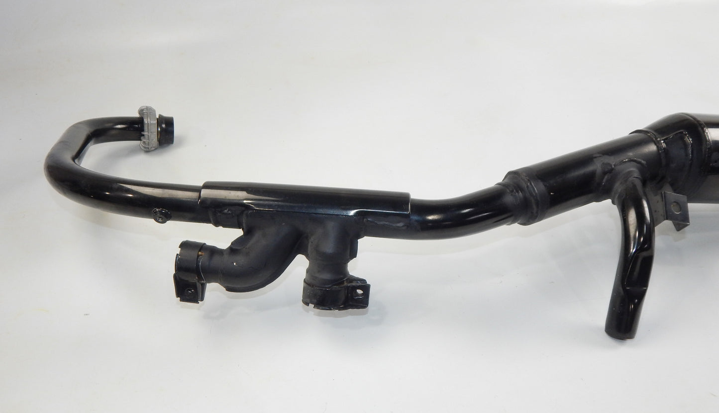 OEM YAMAHA 1984 FJ600 LEFT SIDE BLACK EXHAUST MUFFLER PIPE 49A-14711-00 VINTAGE - MotoRaider