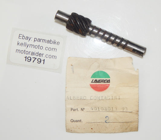 OEM LAVERDA 750 SF3 MOTOR RPM TACHOMETER REVOLUTION GEAR COUNTER SHAFT 40103013 - MotoRaider