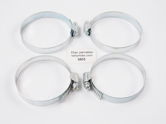 4 ZAP 38-76mm PERFORATED BAND HI-TORQUE WORM DRIVE HOSE CLAMP TUBE PIPE HOSE ATV - MotoRaider