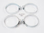 4 ZAP 38-76mm PERFORATED BAND HI-TORQUE WORM DRIVE HOSE CLAMP TUBE PIPE HOSE ATV - MotoRaider