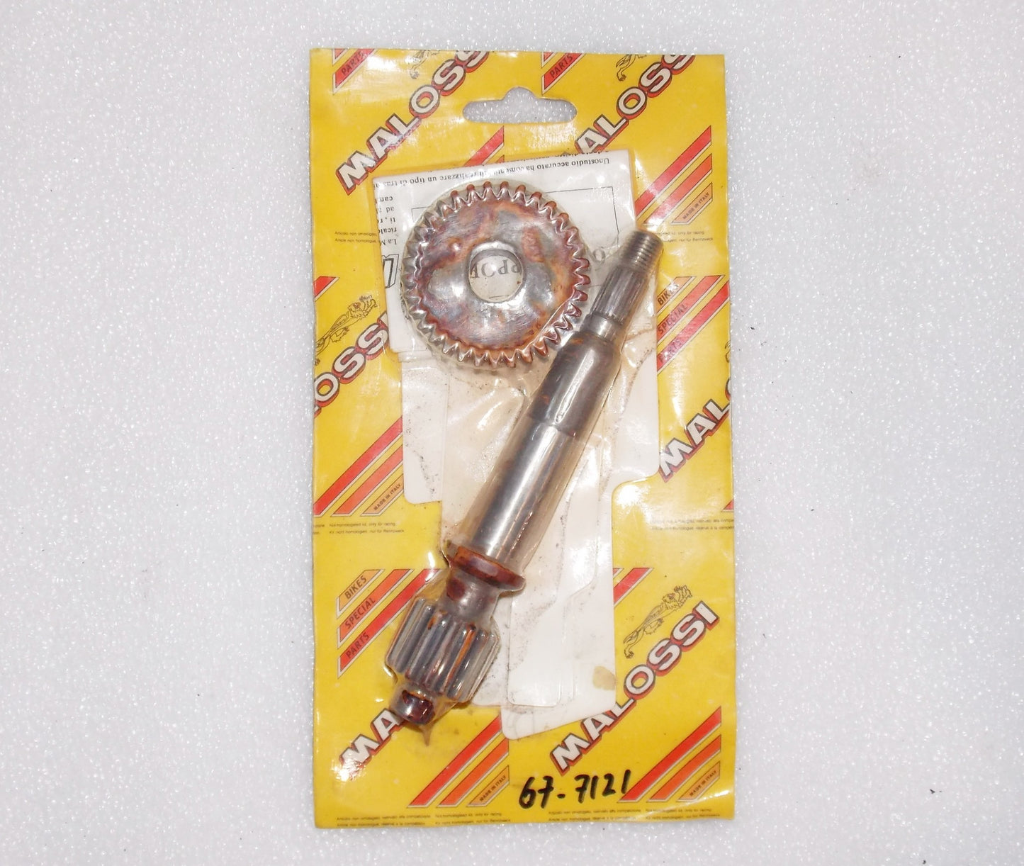 NOS MALOSSI 67 7121 TRANSMISSION GEAR SHAFT Z=15-33 PEUGEOT SV50 GEO ZENITH 2T - MotoRaider