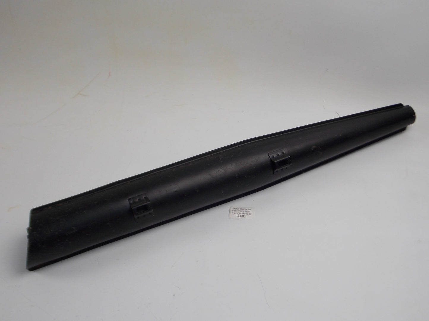 LAFRANCONI BLACK EXHAUST MUFFLER L=730mm INLET=35mm COMPETIZIONE BLACK VINTAGE - MotoRaider