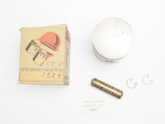 NOS DINAMIN PISTON + PIN + CLIPS DIAMETER 57.8 mm MONDIAL 160 cc - MotoRaider
