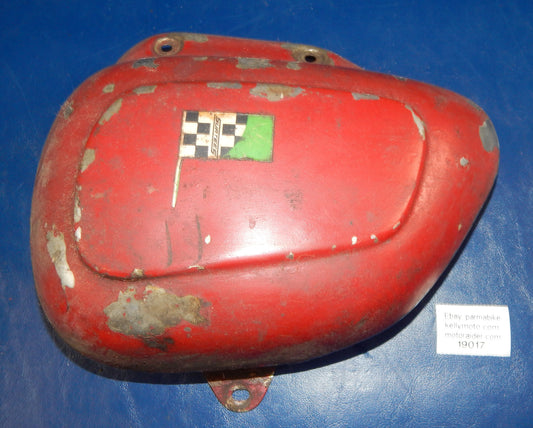 1960's MORINI CORSARO PIRATE LEFT TOOL BOX FRAME SIDE COVER RED VINTAGE ITALY - MotoRaider