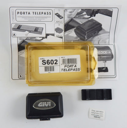 1990's GIVI ART. S602 DEVICE TOLL PAYMENT TELEPASS HOLDER BOX MOTORCYCLES DUCATI - MotoRaider