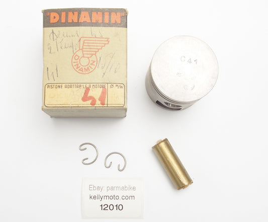 NOS DINAMIN PISTON + PIN + CLIPS D. 41 mm DEMM 48 cc 2-STROKE - MotoRaider