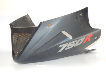 1986 KAWASAKI GPX 750-R UNDER BELLY LOWER FAIRING COWLING BLACK 55028-1130 - MotoRaider