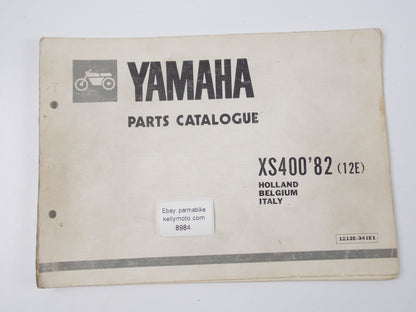 OEM YAMAHA 1980 XS400 ENGLISH PARTS CATALOG BOOK MANUAL PAMPHLET 1212E-341E1 - MotoRaider