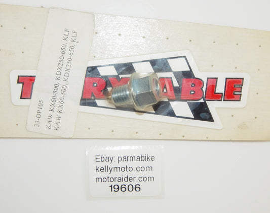 TERRYCABLE 33-DP105 MAGNETIC OIL DRAIN PLUG KAWASAKI KX60-500 KDX250-650 VINTAGE - MotoRaider