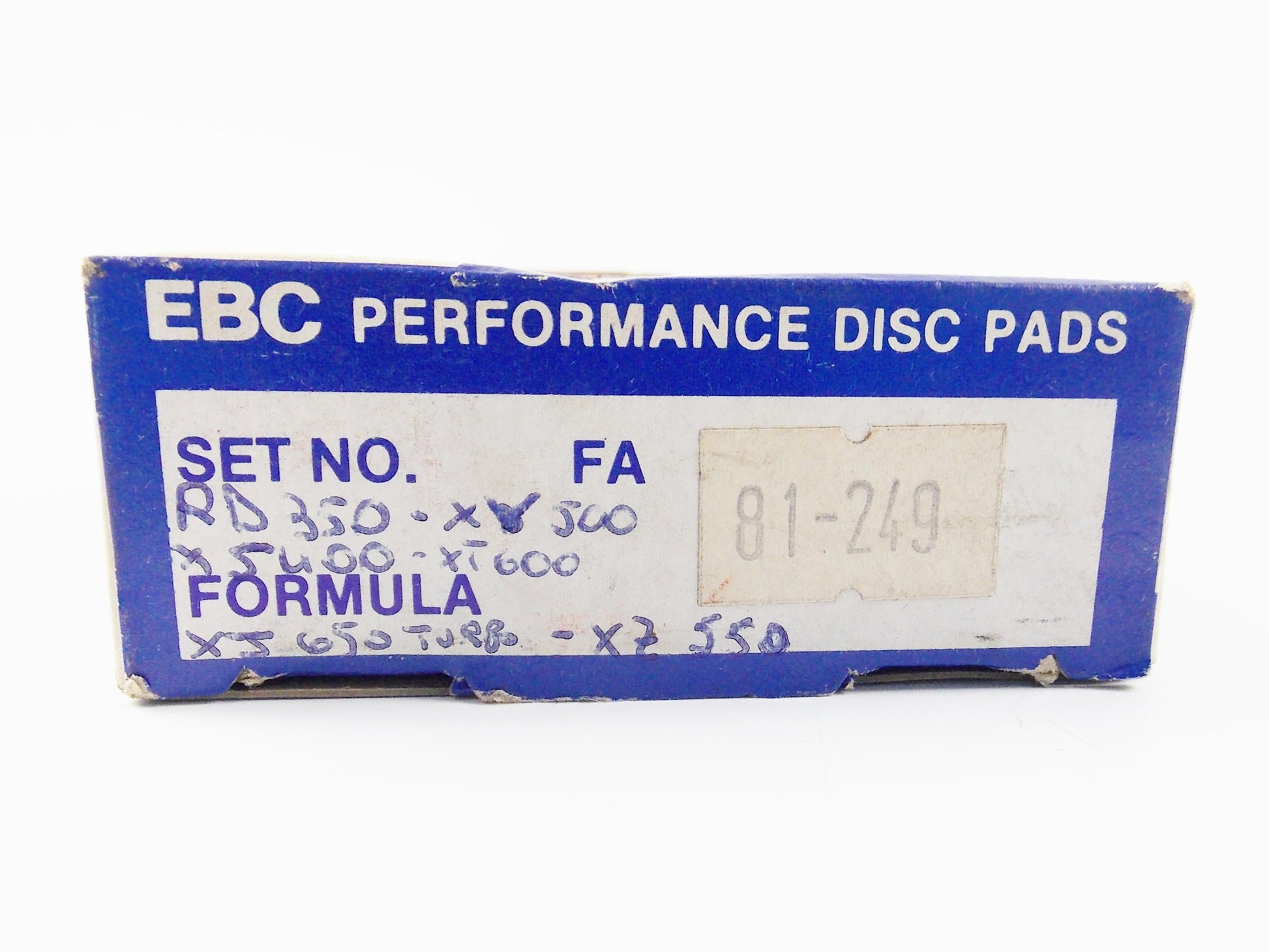 EBC BRAKE DISC PADS YAMAHA RD350 XV500 XS400 XT600 XJ650 TUR80 XZ550 81 - 249 - MotoRaider