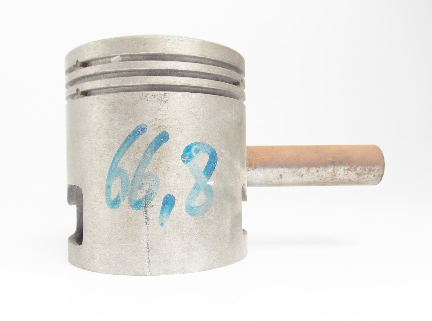 METEOR PISTON + PIN DIAMETER 66.8 mm LAMBRETTA SCOOTER MOTOR ITALY - MotoRaider