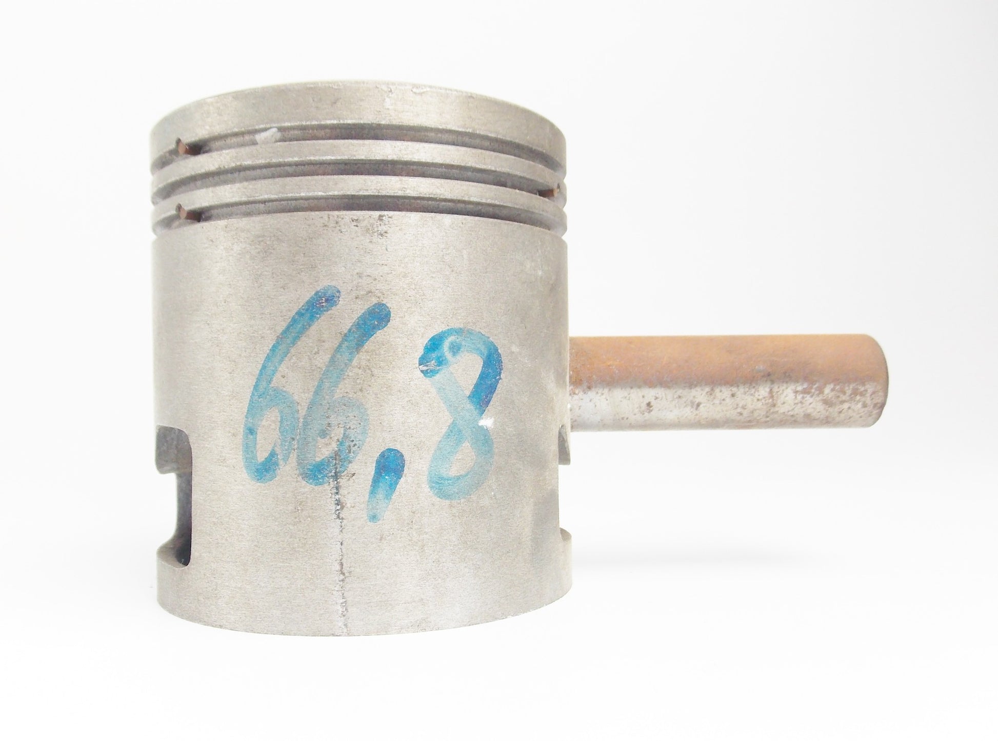 METEOR PISTON + PIN DIAMETER 66.8 mm LAMBRETTA SCOOTER MOTOR ITALY - MotoRaider