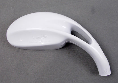 NOS OEM MALAGUTI PHANTOM F12 RIGHT SIDE REAR VIEW MIRROR WHITE 088.019.80 - MotoRaider