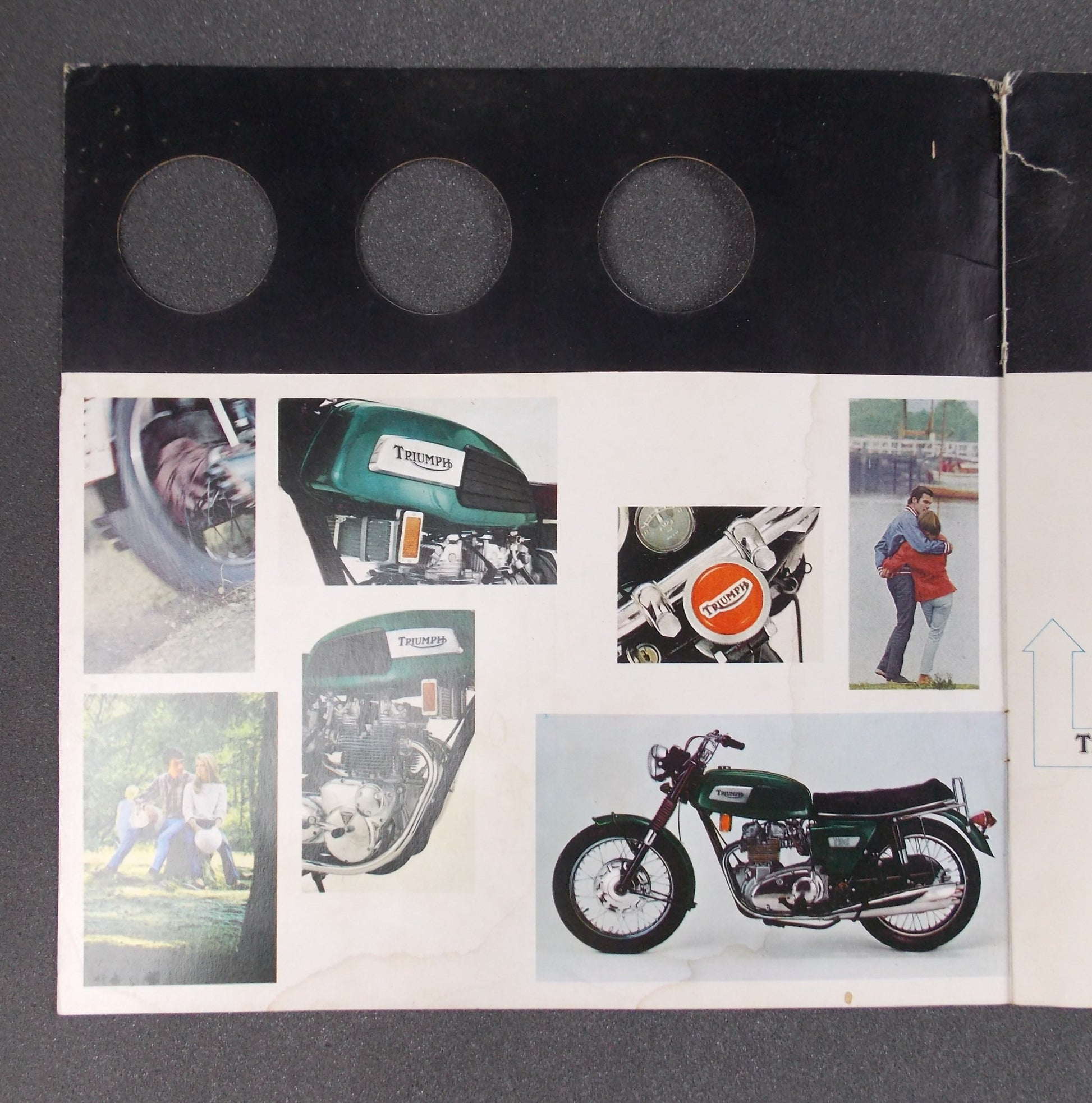 1970's TRIUMPH TRIDENT 750cc DEALER PAMPHLET BROCHURE ADVERTISEMENT - MotoRaider