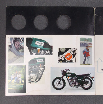1970's TRIUMPH TRIDENT 750cc DEALER PAMPHLET BROCHURE ADVERTISEMENT - MotoRaider