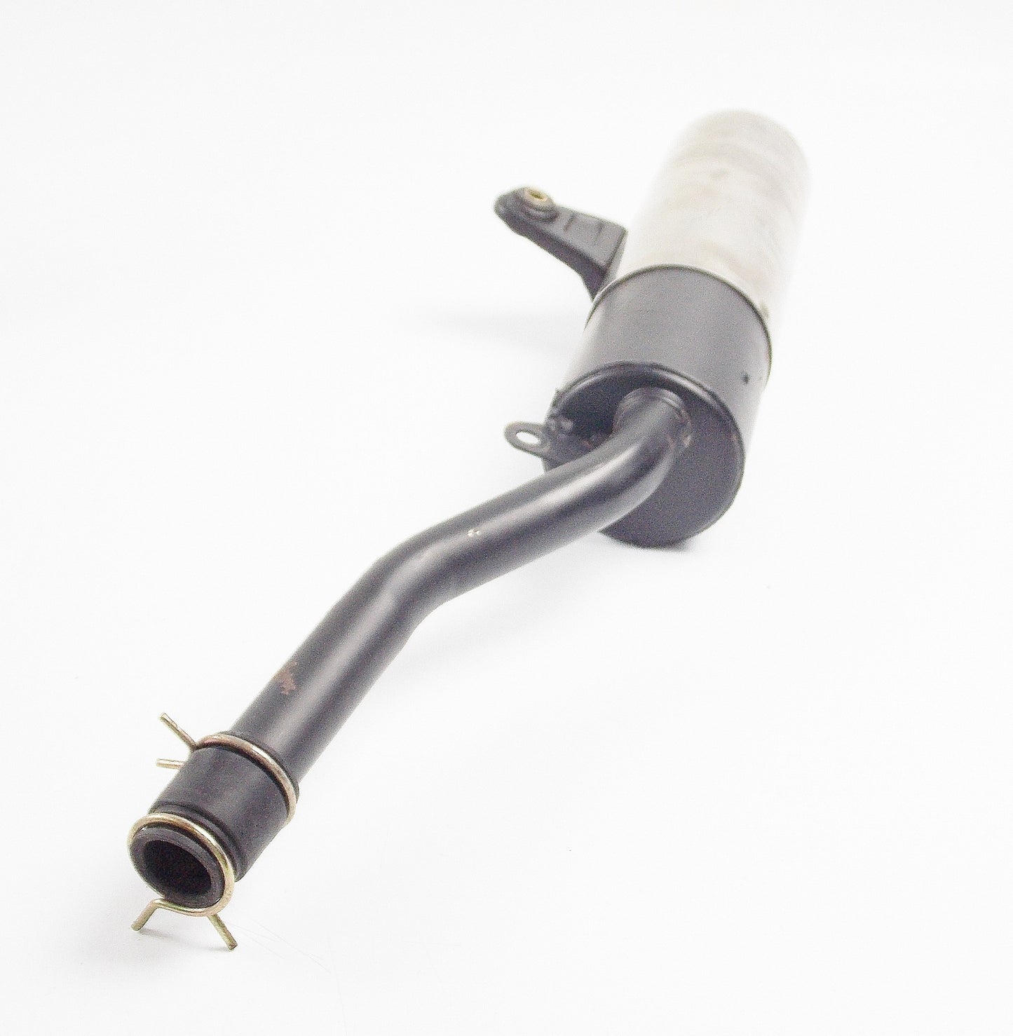 1986 CAGIVA 125 ELEFANTRE EXHAUST PIPE MUFFLER SILENCER + RUBBER CONNECTOR - MotoRaider
