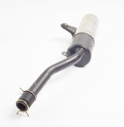 1986 CAGIVA 125 ELEFANTRE EXHAUST PIPE MUFFLER SILENCER + RUBBER CONNECTOR - MotoRaider