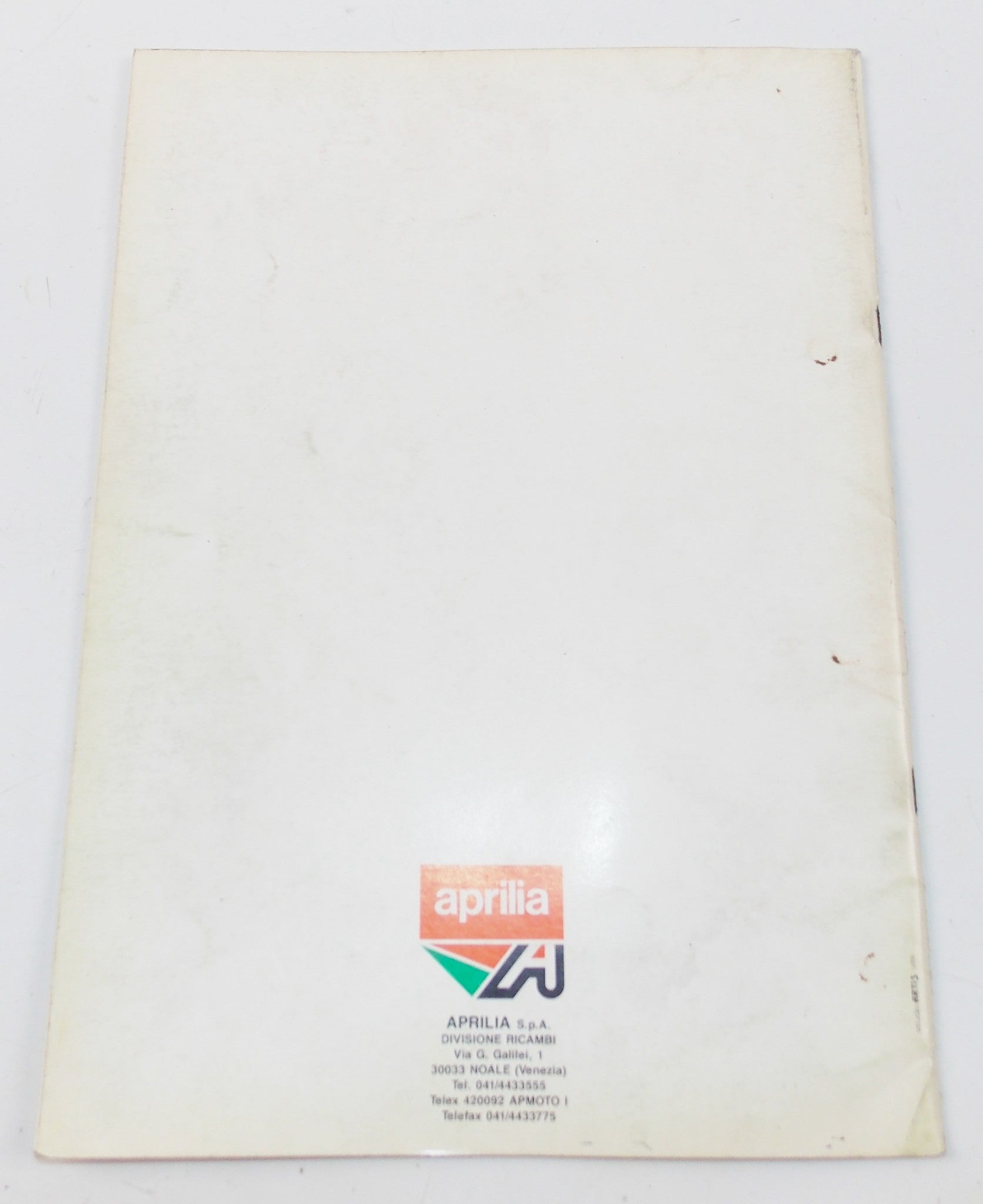 1992 APRILIA PEGASO 50 SPARE PARTS CATALOG MANUAL BOOK 217 - MotoRaider