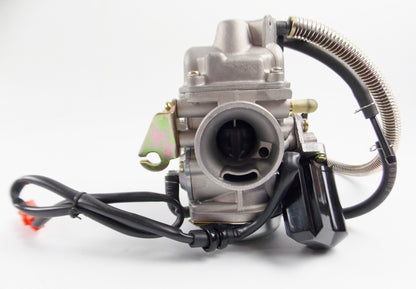 ZON CEN PD24J | 1205304 125 / CARBURETOR 18mm WITH SPRING DRAIN LINE - MotoRaider