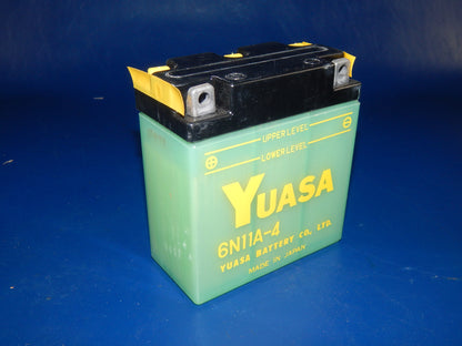 YUASA MOTORCYCLES BATTERY 6N11A-4 SNOWMOBILE QUAD MOPED ATV - MotoRaider