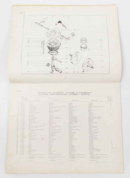 1967 BSA MODEL B44 VICTOR SPECIAL REPLACEMENT PARTS LIST BOOK MANUAL No.00-5132 - MotoRaider