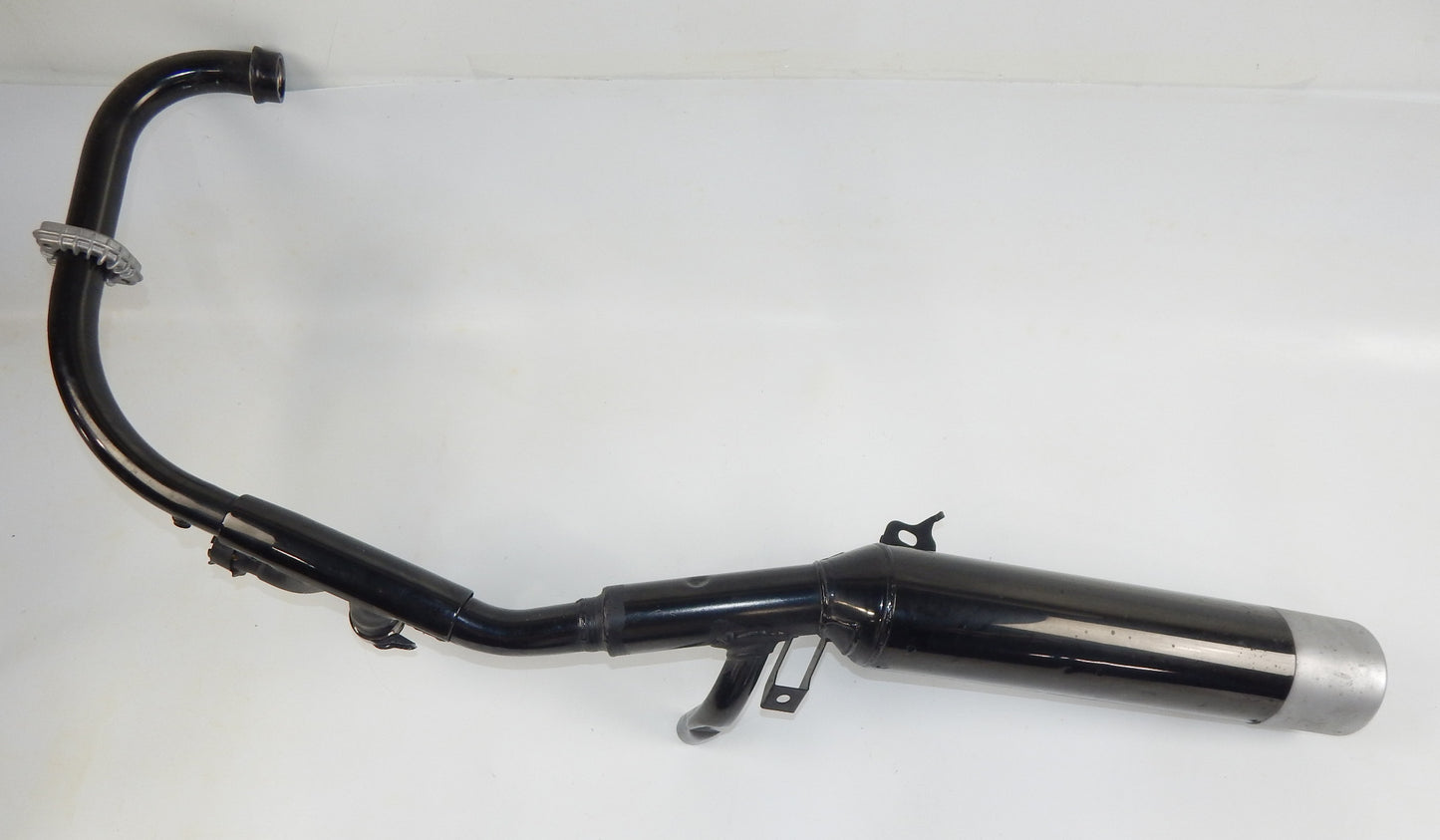 OEM YAMAHA 1984 FJ600 LEFT SIDE BLACK EXHAUST MUFFLER PIPE 49A-14711-00 VINTAGE - MotoRaider