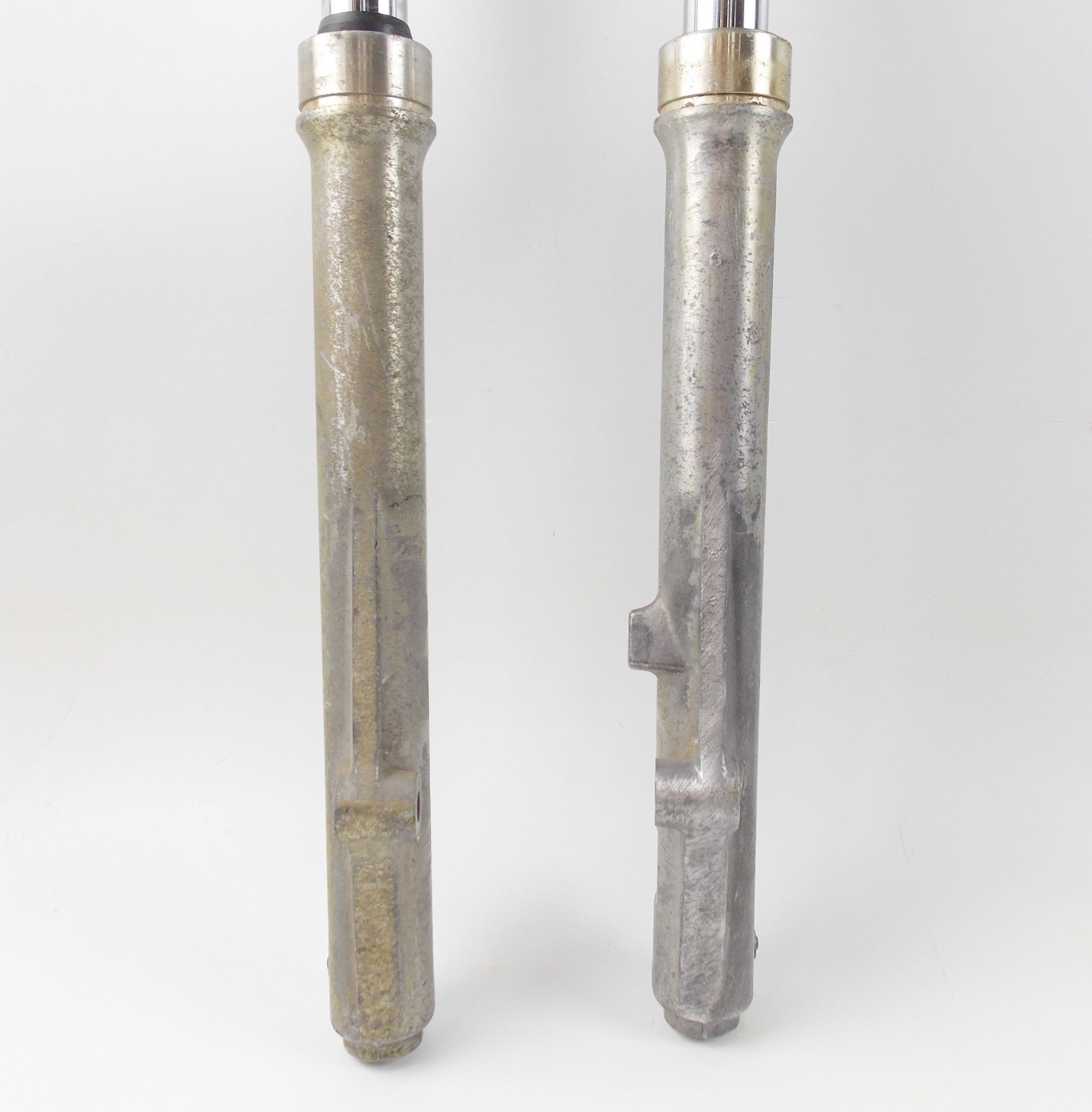 1979 SUZUKI PE RM 250 FRONT FORK SUSPENSION TUBES SLIDERS CAPS - MotoRaider