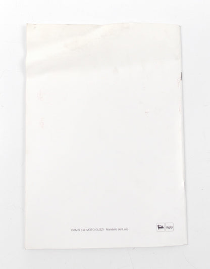 OEM 1992-1997 MOTO GUZZI QUOTA 1000 FUEL INJECTION WORKSHOP MANUAL BOOK 30920130 - MotoRaider