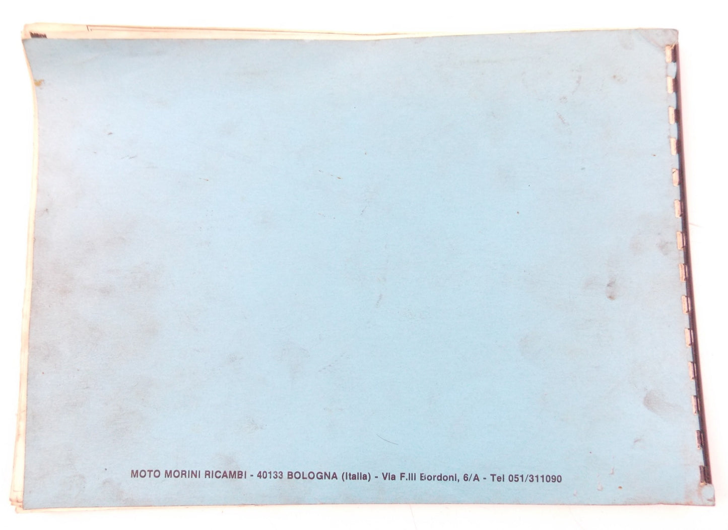 MOTO MORINI 125 SERVICE MANUAL BOOK ITALIAN/ENGLISH 40133 - MotoRaider