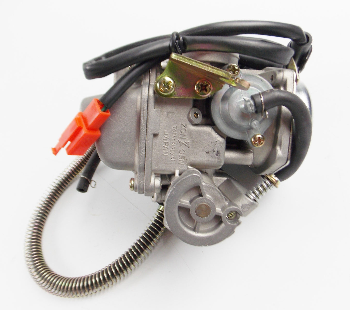 ZON CEN PD24J | 1205304 125 / CARBURETOR 18mm WITH SPRING DRAIN LINE - MotoRaider