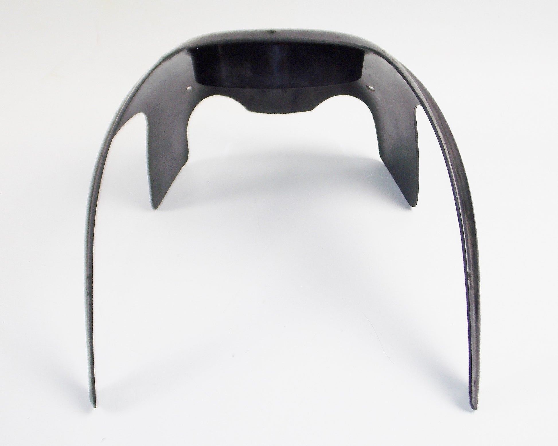 UNIVERSAL MOTORCYCLE PLASTIC FRONT LIGHT FAIRING COWLING W=13" LIGHT D=6" BLACK - MotoRaider
