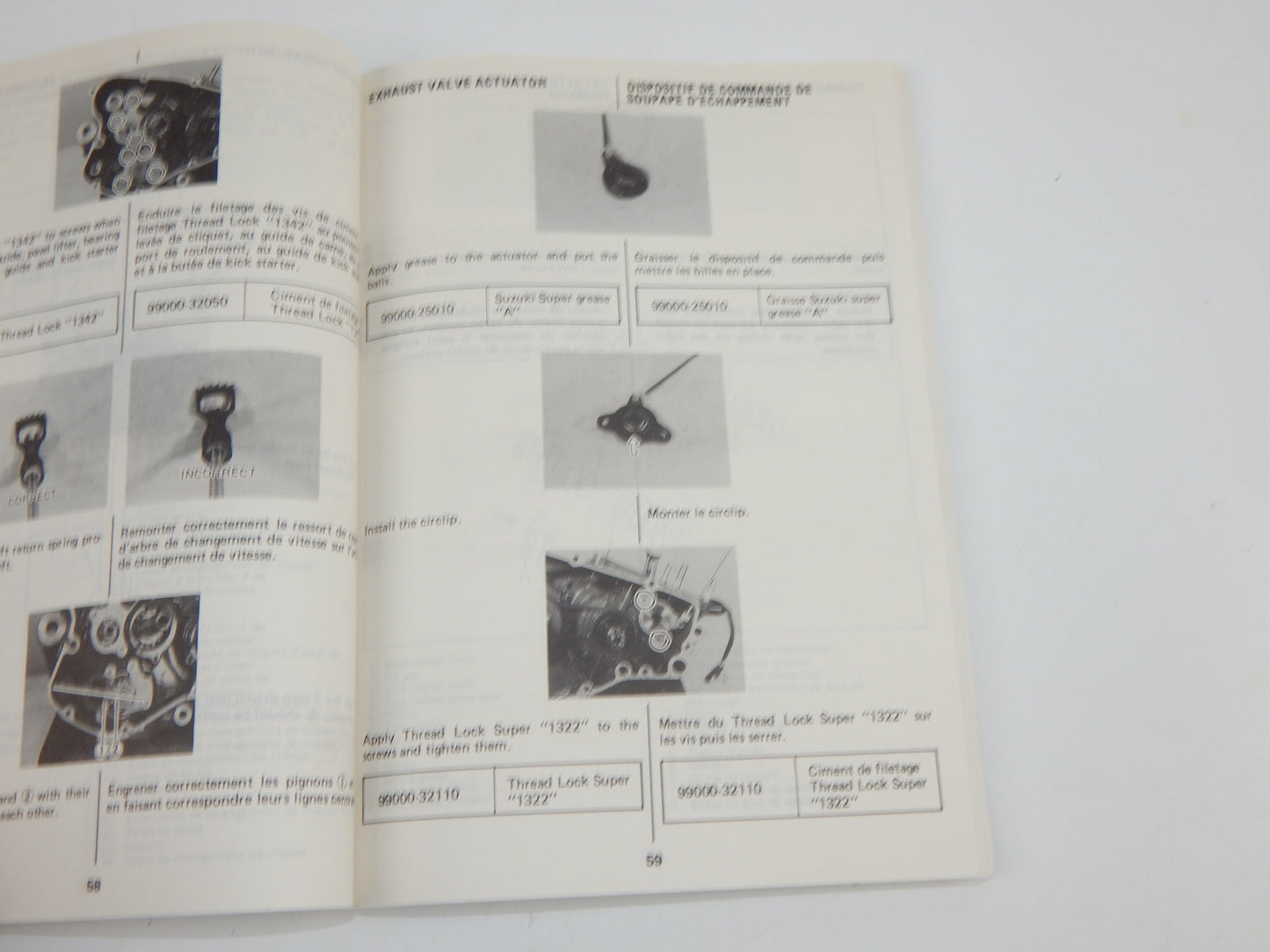 1987 SUZUKI RM125 USER OWNER MANUAL BOOK 99011-01B22-01B MULTI LANGUAGE VINTAGE - MotoRaider
