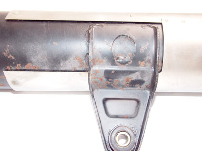 1986 CAGIVA 125 ELEFANTRE EXHAUST PIPE MUFFLER SILENCER + RUBBER CONNECTOR - MotoRaider