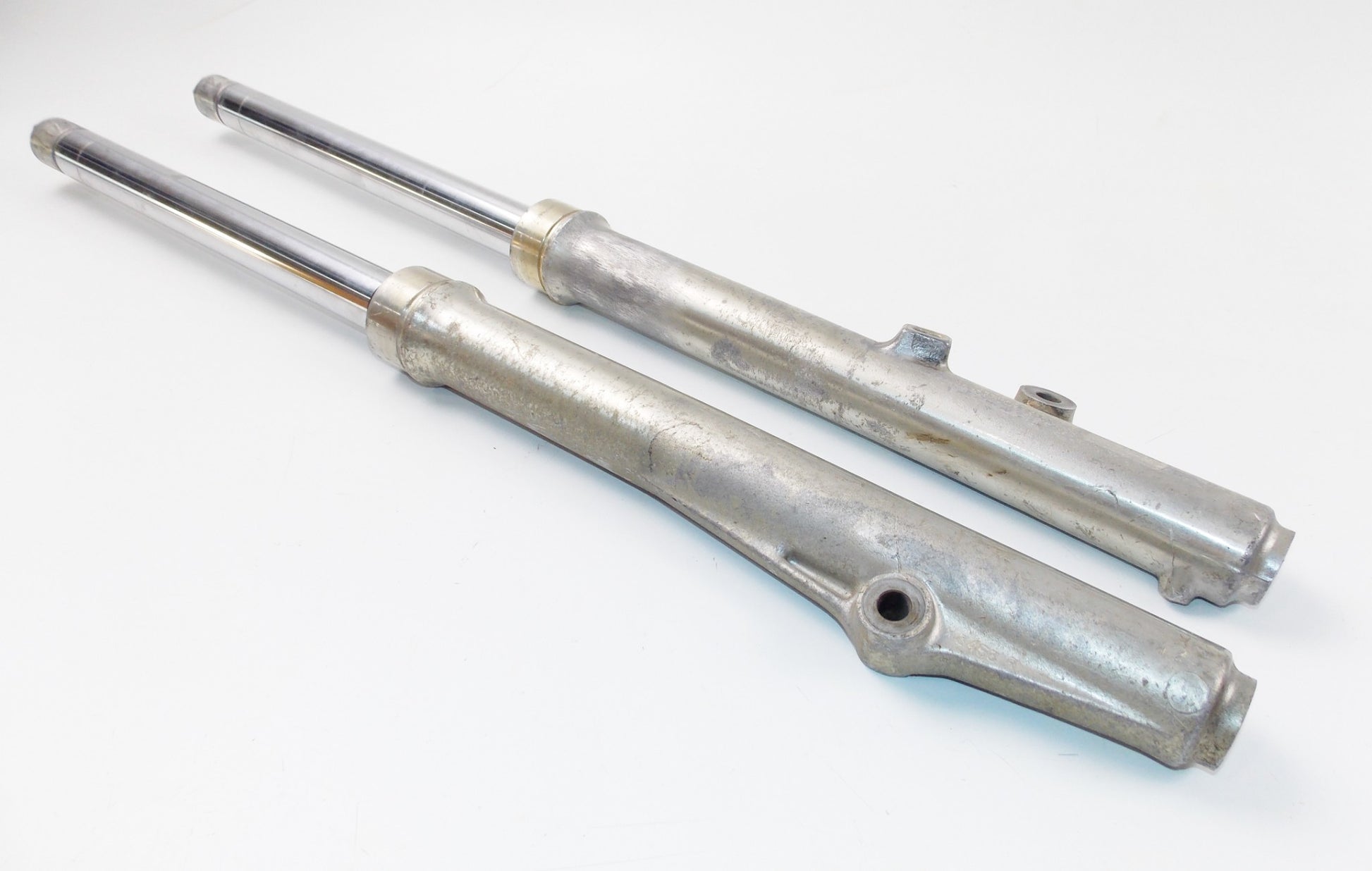 1979 SUZUKI PE RM 250 FRONT FORK SUSPENSION TUBES SLIDERS CAPS - MotoRaider