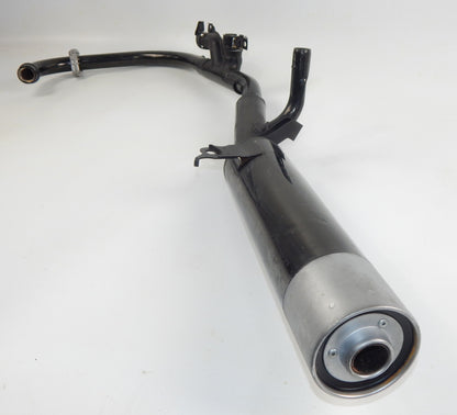 OEM YAMAHA 1984 FJ600 LEFT SIDE BLACK EXHAUST MUFFLER PIPE 49A-14711-00 VINTAGE - MotoRaider