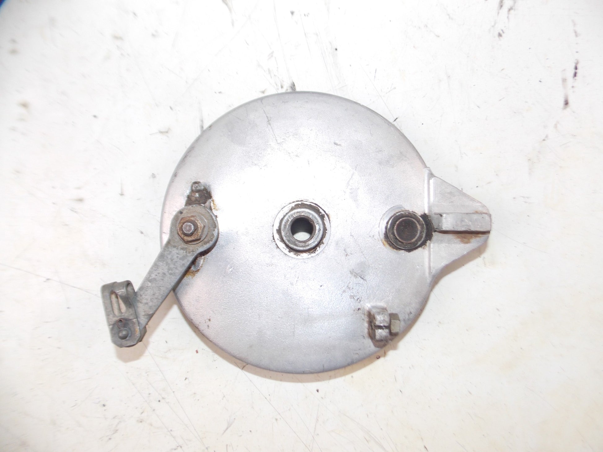 1970's HUSQVARNA FRONT WHEEL 21" AKRONT RIM SPOKES HUB BRAKE PLATE VINTAGE - MotoRaider