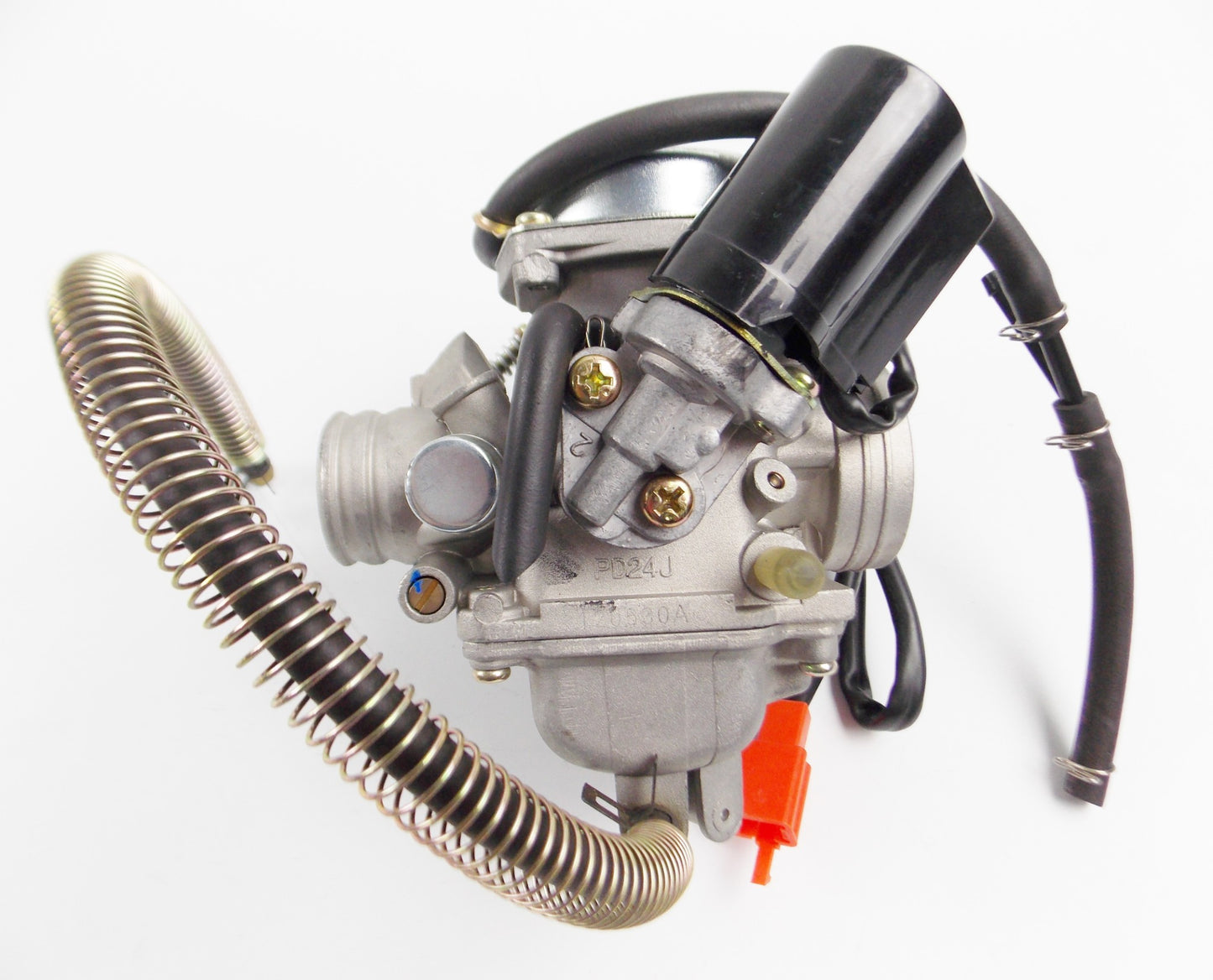 ZON CEN PD24J | 1205304 125 / CARBURETOR 18mm WITH SPRING DRAIN LINE - MotoRaider