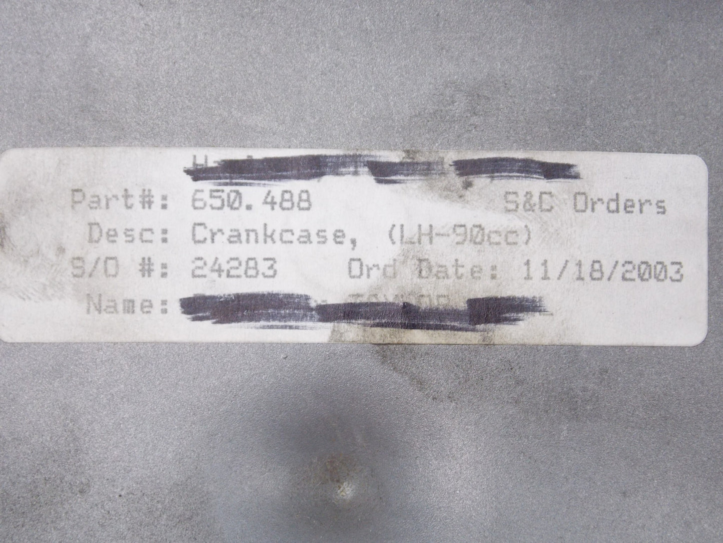 NOS OEM 2005 E-TON SIERRA DXL-90U LH CRANKCASE COVER AND OIL PUMP 90cc 650488 - MotoRaider
