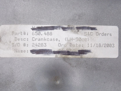 NOS OEM 2005 E-TON SIERRA DXL-90U LH CRANKCASE COVER AND OIL PUMP 90cc 650488 - MotoRaider