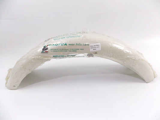 NOS OEM CAGIVA ALETTA ELECTRA 1984 125 WHITE REAR FENDER - MotoRaider