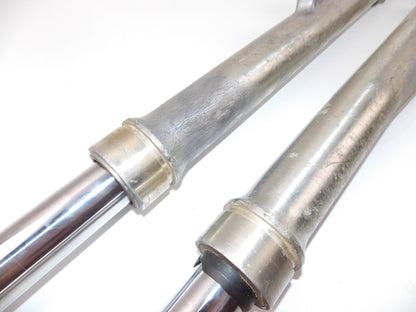1979 SUZUKI PE RM 250 FRONT FORK SUSPENSION TUBES SLIDERS CAPS - MotoRaider