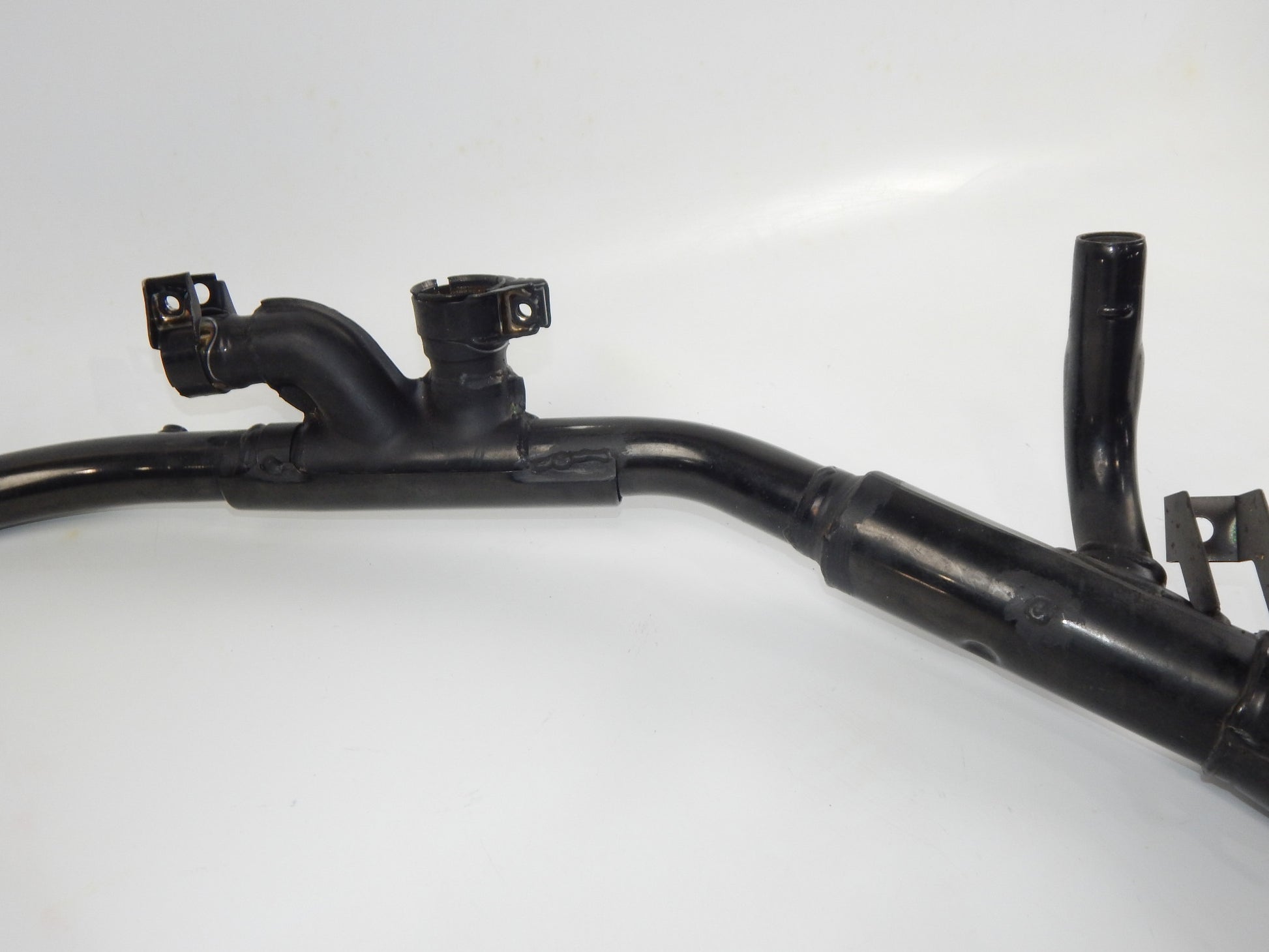 OEM YAMAHA 1984 FJ600 LEFT SIDE BLACK EXHAUST MUFFLER PIPE 49A-14711-00 VINTAGE - MotoRaider