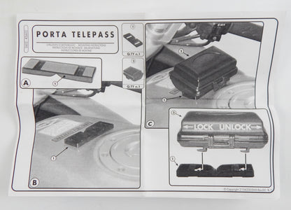 1990's GIVI ART. S602 DEVICE TOLL PAYMENT TELEPASS HOLDER BOX MOTORCYCLES DUCATI - MotoRaider