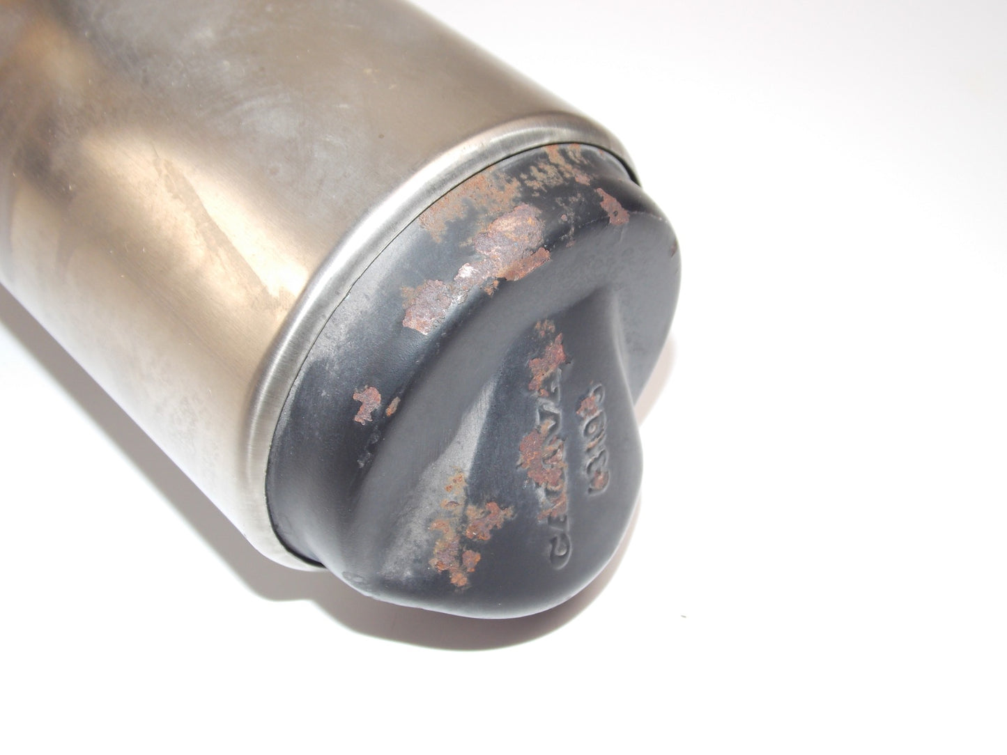 1986 CAGIVA 125 ELEFANTRE EXHAUST PIPE MUFFLER SILENCER + RUBBER CONNECTOR - MotoRaider