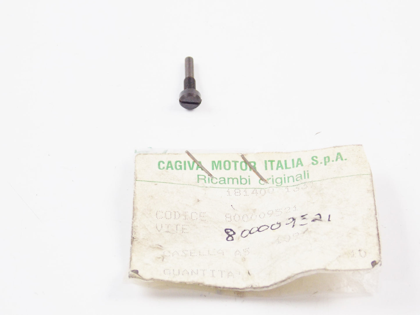 NOS OEM 1987 CAGIVA WMX 125 CROSS ADJUSTING SCREW 800009521 - MotoRaider