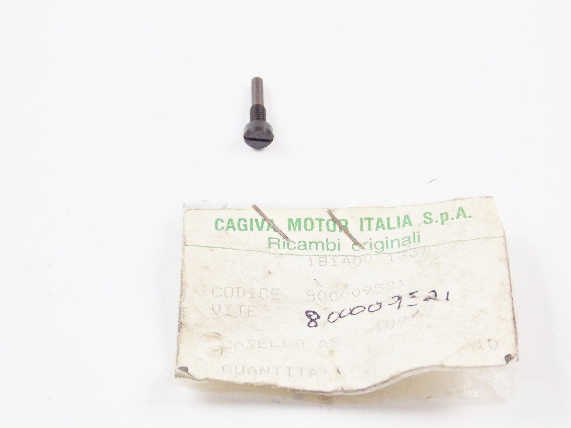 NOS OEM 1987 CAGIVA WMX 125 CROSS ADJUSTING SCREW 800009521 - MotoRaider