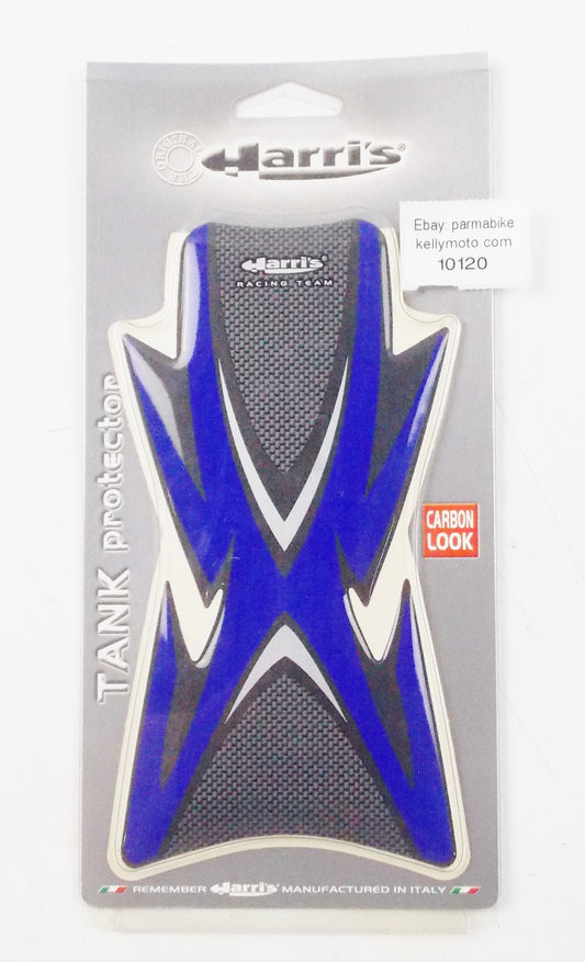 HARRIS FUEL GAS TANK PROTECTOR PAD BLUE 12928-A YAMAHA HONDA KAWASAKI SUZUKI BMW - MotoRaider