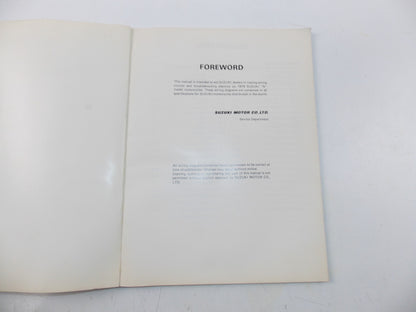 06/1979 WIRING DIAGRAMS CATALOG BOOK MANUAL SUZUKI MOTORCYCLES ENGLISH SR-0020 - MotoRaider