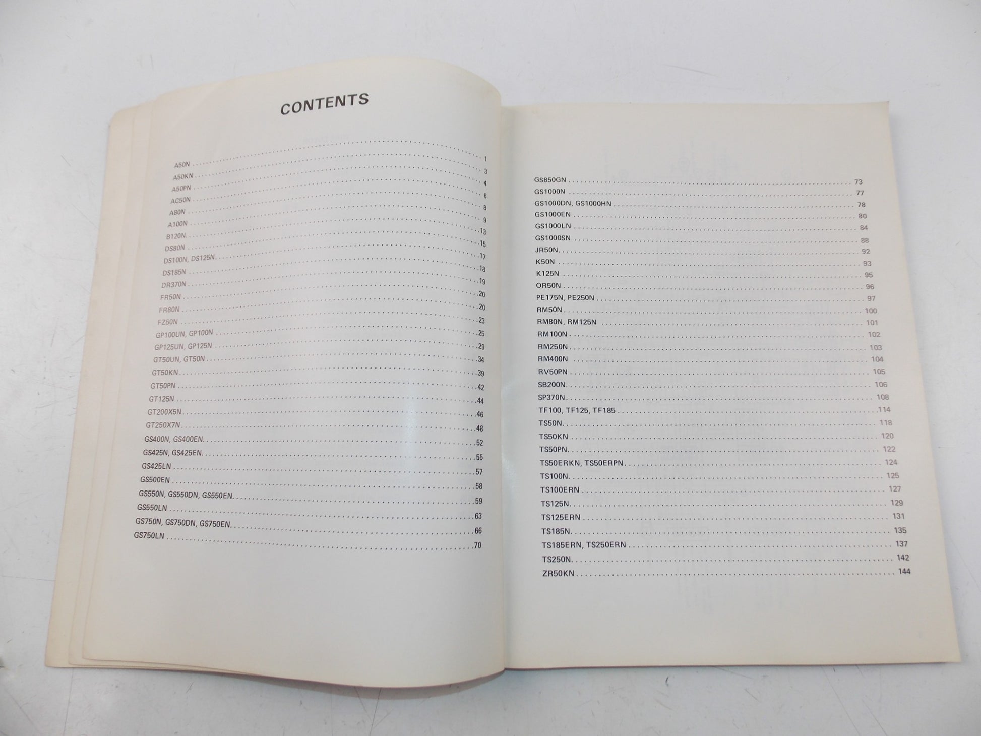 06/1979 WIRING DIAGRAMS CATALOG BOOK MANUAL SUZUKI MOTORCYCLES ENGLISH SR-0020 - MotoRaider