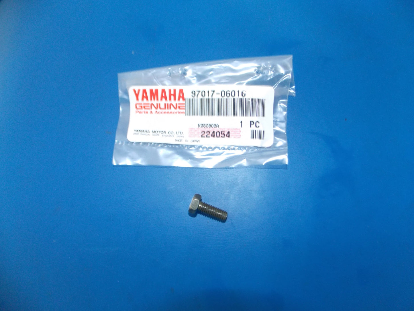 NOS YAMAHA 1995-2015 XV1600/750/1100/250 XT225 XVZ1300 HEXAGON BOLT 97017-06016 - MotoRaider
